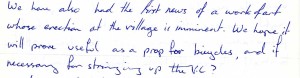 Adrian's letter, 1964